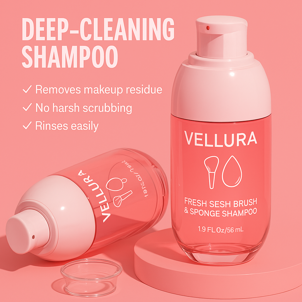 Vellura Deep-Cleaning Brush &  Sponge Shampoo