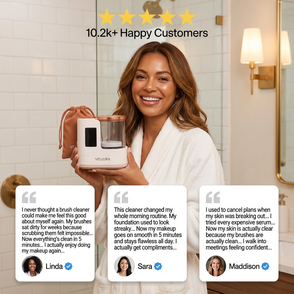 Vellura™ - Makeup Brush Cleaner.